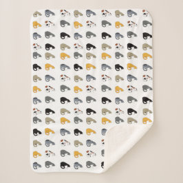 Cobertor Sherpa Kitty Cats Bowl