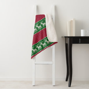 Cobertor Sherpa Knit de férias n.o 01