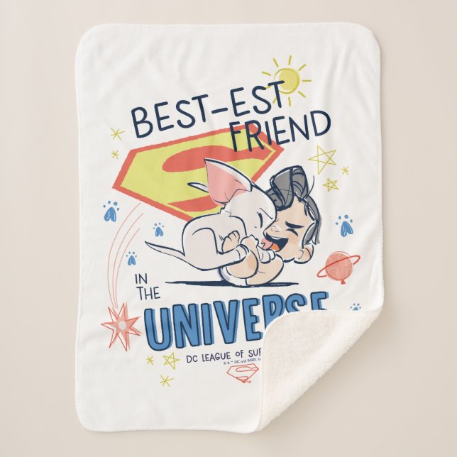 Cobertor Sherpa Krypto & Superman: Melhor Amigo do Universo (Frente)