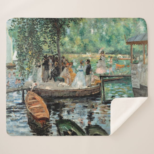 Cobertor Sherpa La Grenouillère Auguste Renoir (Frente (Horizontal))