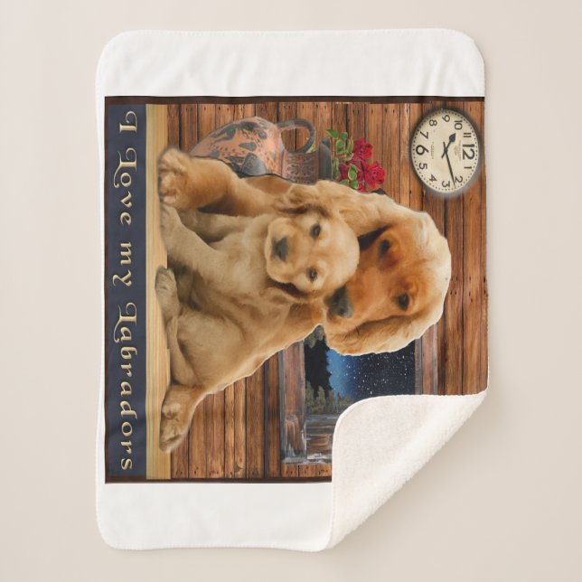 Cobertor Sherpa Labrador Retriever (Frente)