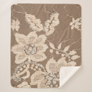 Cobertor Sherpa Lace Delicacy: Arquitetura de Tecido Branco