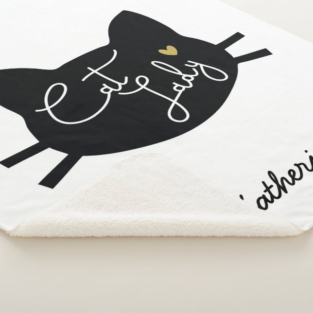 Cobertor Sherpa Lady Cat (3/4)