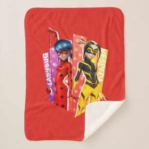 Cobertor Sherpa Ladybug e Vesperia Graphic