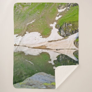 Cobertor Sherpa Lago Balea Paisagem Alpina - Natureza Selvagem Rom