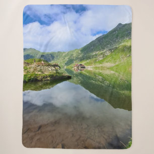 Cobertor Sherpa Lago Balea Romênia Deslumbrante – Fotografia Alpin