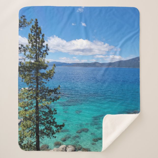 Cobertor Sherpa Lago Tahoe Clear Waters (Frente)