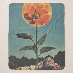 Cobertor Sherpa Lâmpada Laranja Luz - Charme de Boho Vintage (2)
