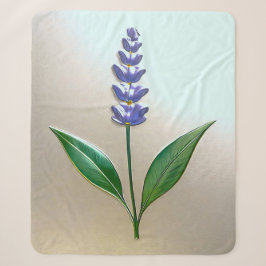Cobertor Sherpa Lavendel Blume in glänzender Eleganz