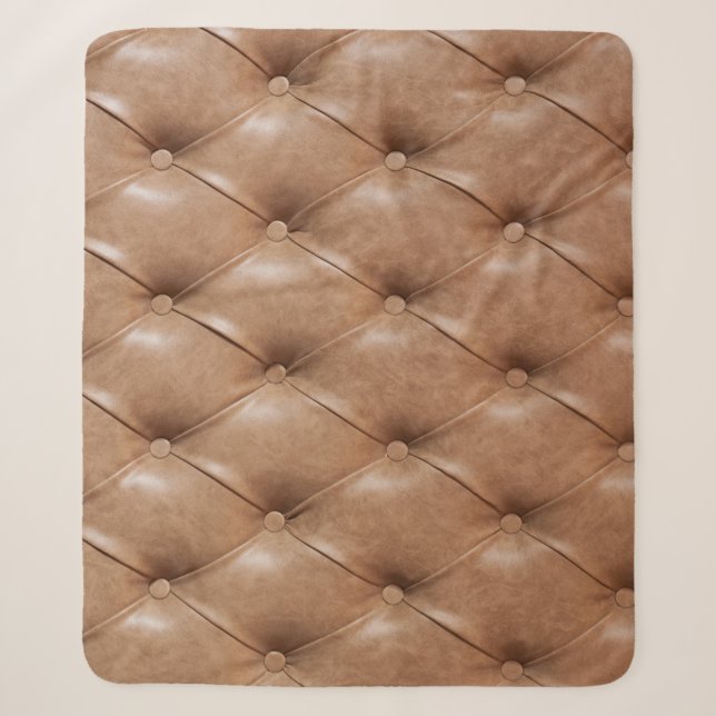 Cobertor Sherpa Leather Sofa: Fundo Texturizado (Frente)