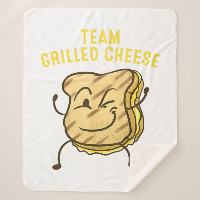 Cobertor Sherpa Legal Equipe Gelada Queijo Gift Engraçado Tostado (Frente)