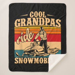 Cobertor Sherpa Legal Grandpas caminha Snowmobiles Snowmobile Snow