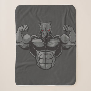 Cobertor Sherpa Legal Inglês Bulldog Bodybuilder Welevising