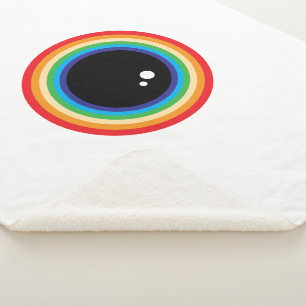 Cobertor Sherpa Legal Rainbow Eyeball