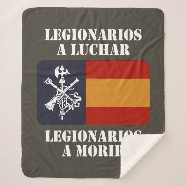 Cobertor Sherpa Legionários a lutar 2 (Frente)