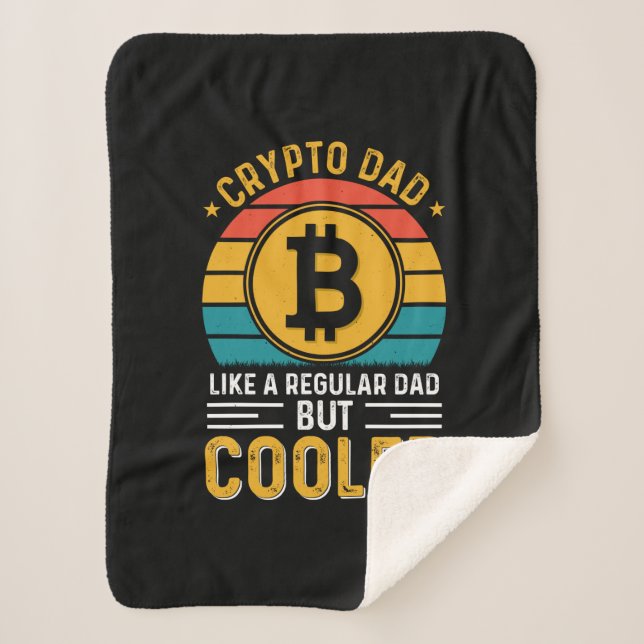 Cobertor Sherpa Leitor de Pai Crypto (Frente)