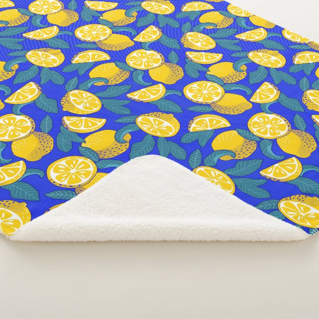 Cobertor Sherpa Lemons Pop Art (3/4)