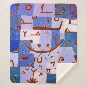 Cobertor Sherpa Lenda do Nilo   Paul Klee  