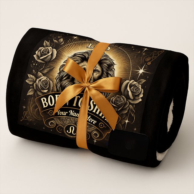 Cobertor Sherpa Leo "Nascer a Brilhar" Sherpa Blanket (Criador carregado)