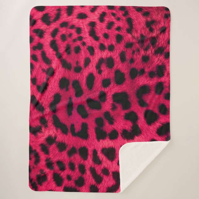 Cobertor Sherpa Leopard Pattern (Frente)