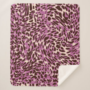 Cobertor Sherpa Leopard Pattern, Leopard Print, Animal print, 