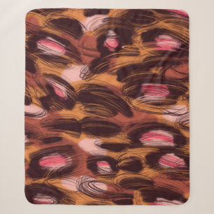 Cobertor Sherpa Leopard Spots African Animal Standard