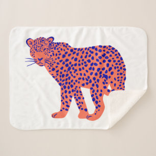 Cobertor Sherpa Leopardo Brilhante
