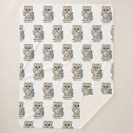 Cobertor Sherpa Leopardo-das-neves - Ron-ronel
