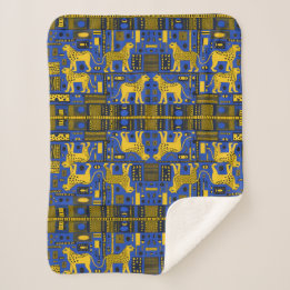 Cobertor Sherpa Leopardos africanos contemporâneos