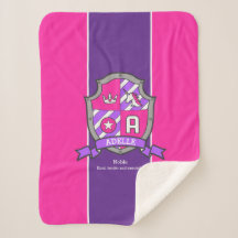 Letra A Adelle nome que significa unicórnio roxo r