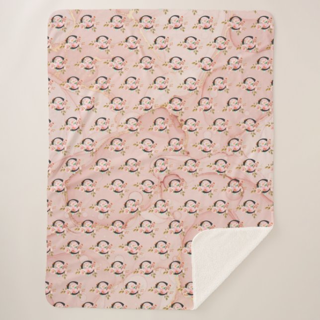 Cobertor Sherpa Letra C (Frente)