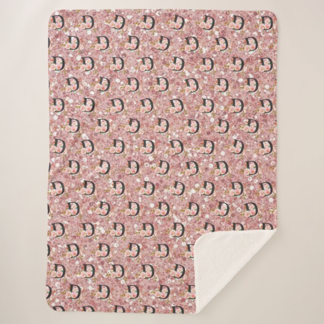 Cobertor Sherpa Letra D (Frente)