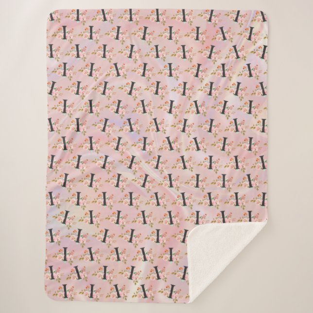 Cobertor Sherpa Letra I (Frente)