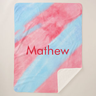 Cobertor Sherpa letra inicial simples monograma adicione seu nome 