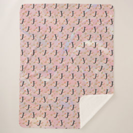 Cobertor Sherpa Letra J