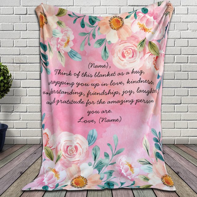Cobertor Sherpa Letra personalizada ou Blanket de nota para ela co (Criador carregado)