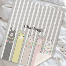Lhama Colorida Fofa Personalizada para Crianças