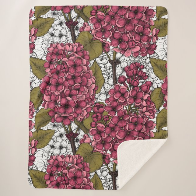 Cobertor Sherpa Lilac (Frente)