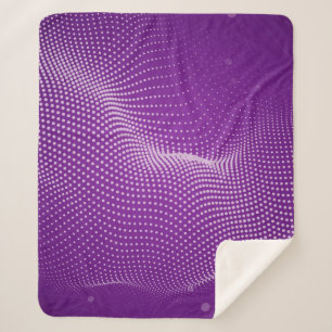 Cobertor Sherpa Linda abstrato roxa. Violet neutr