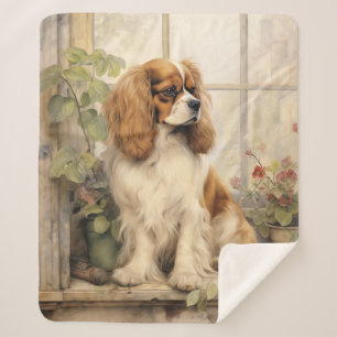 Cobertor Sherpa Linda Cavalier Spaniel