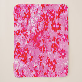 Cobertor Sherpa Lindas Flores Vermelhas
