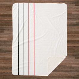 Cobertor Sherpa Linhas Mínimas Modernas