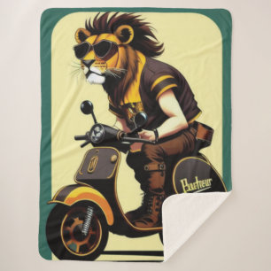 Cobertor Sherpa Lion Sherpa Blanket