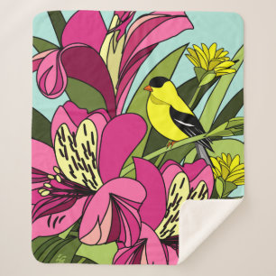 Cobertor Sherpa Lírios peruanos