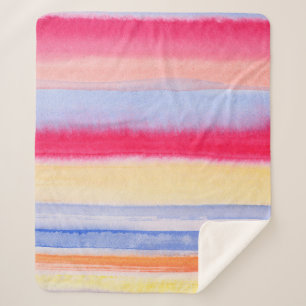 Cobertor Sherpa Listras de cor aquosa.listra,aquarela