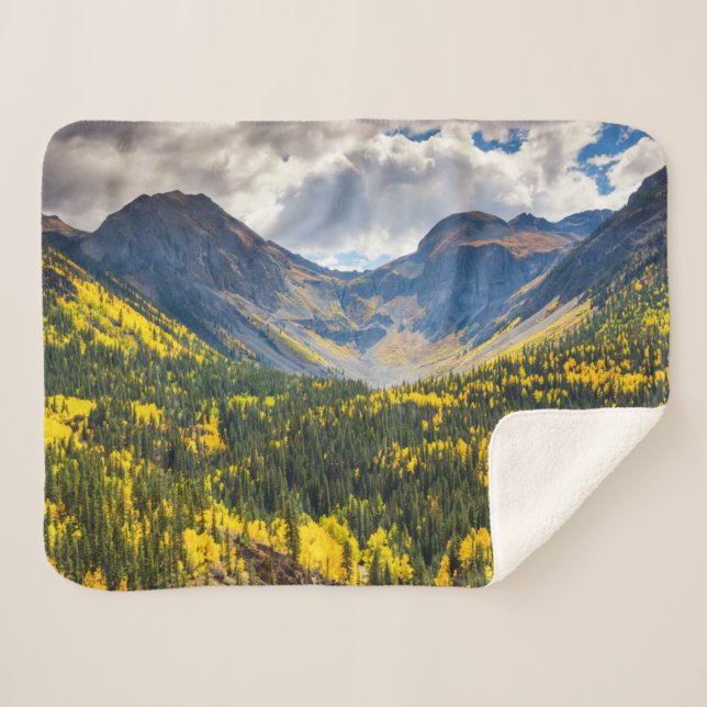 Cobertor Sherpa Little Giant & Kendall Peak, Silverton, Colorado (Frente (Horizontal))