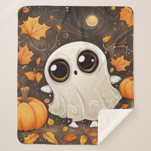 Cobertor Sherpa Little Halloween Ghost