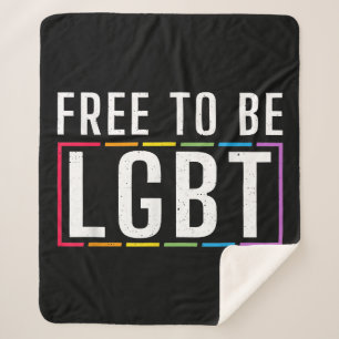 Cobertor Sherpa Livre para ser LGBT Bissexual Lésbica Gay Orgulho