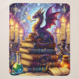 Cobertor Sherpa Livros de Feiticeiro do Dragão Místico