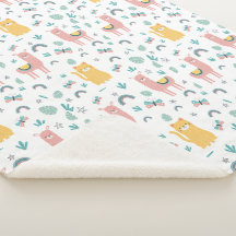 Llamas Cats Alapaca Rosa Meninos Boho